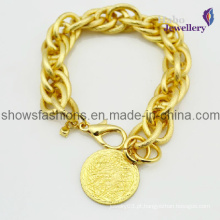 Ouro chapeado moda design liga bracelete / moda jóias / moda pulseira (xbl12015)